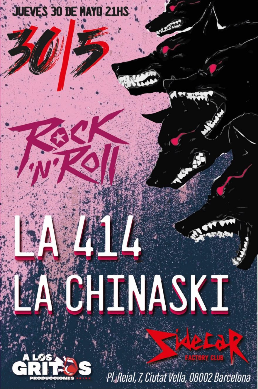 La 414 + La Chinaski en Sidecar (poster)
