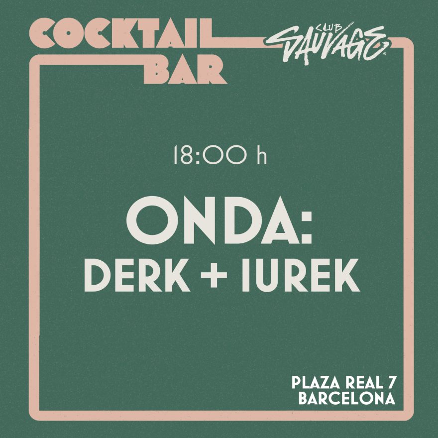 ONDA en el cocktail room de Sidecar, Plaza Real 7, Barcelona