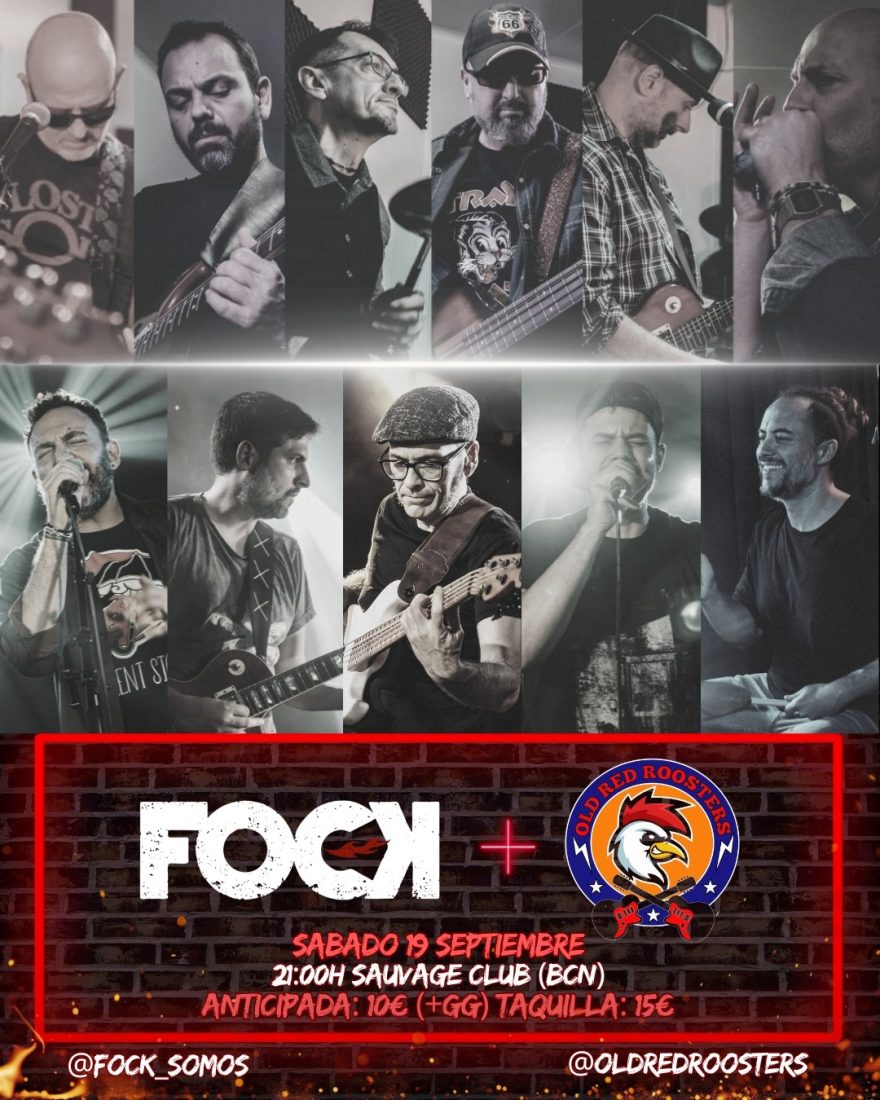 FOCK + OLD RED ROOSTERS en Sidecar, Barcelona.