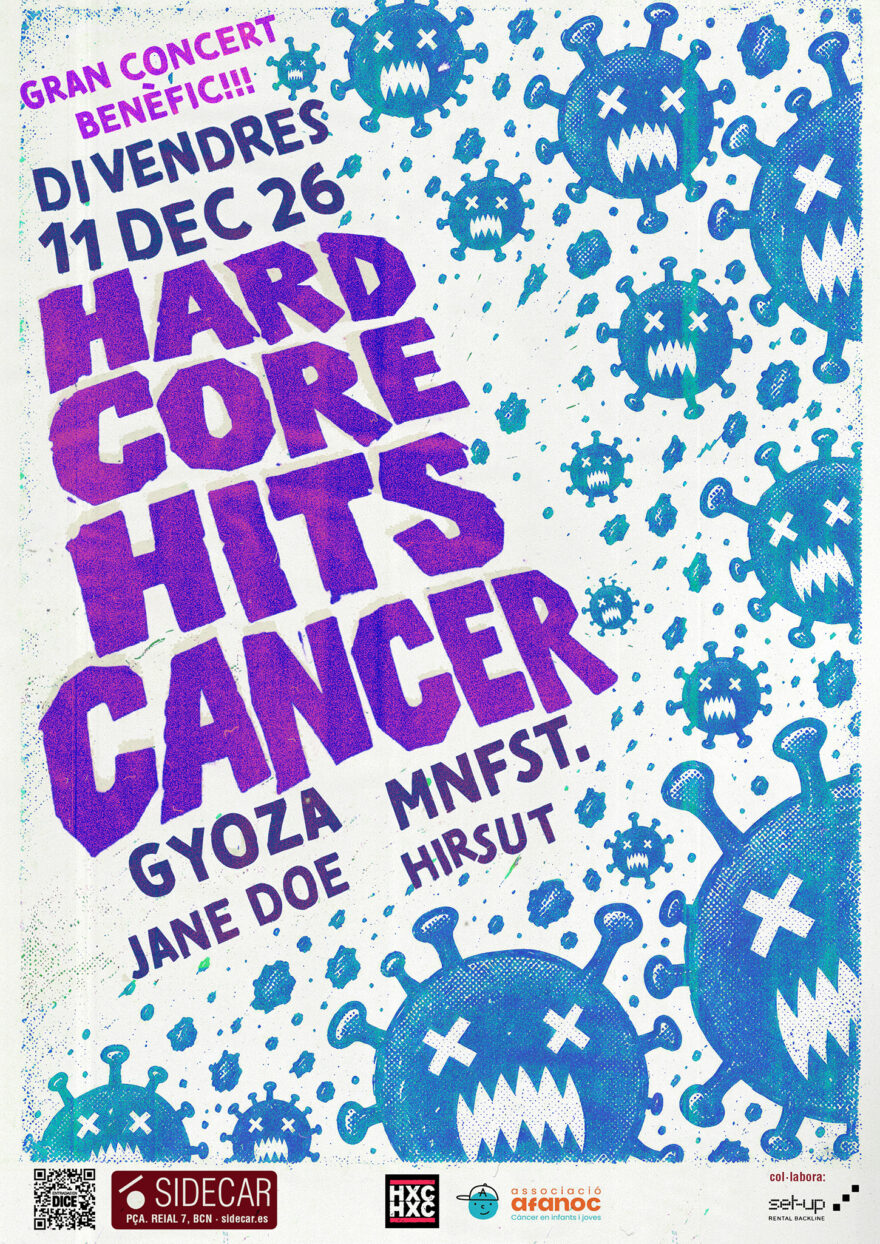 Hardcore Hits Cancer 2026: Gyoza + MNFST. + Jane Doe + Hirsut